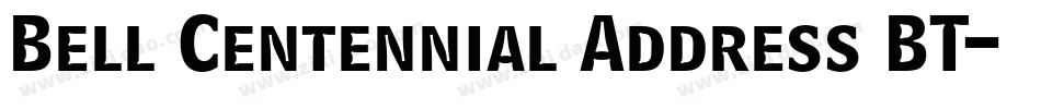 Bell Centennial Address BT字体转换